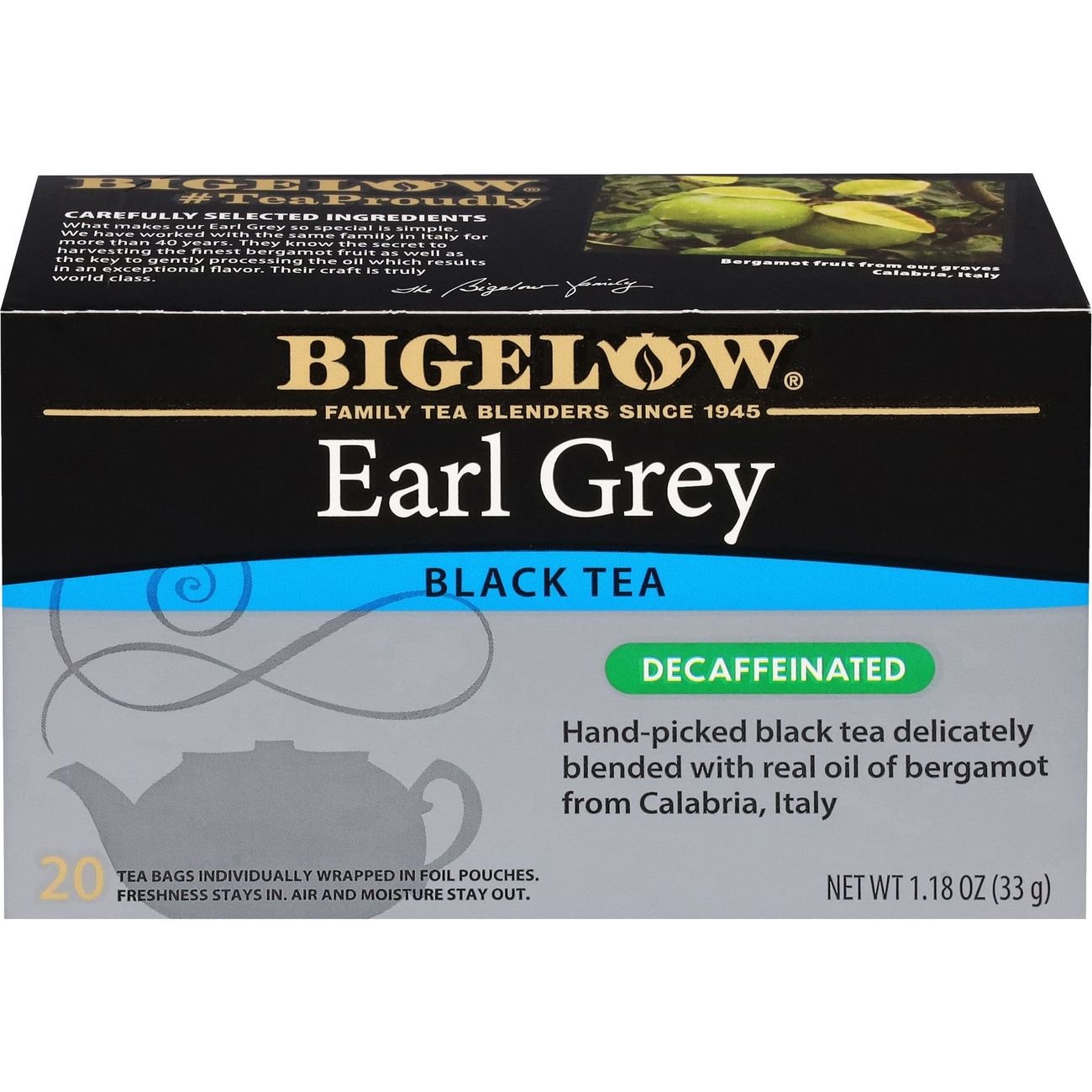 Bigelow Decaffeinated Earl Grey Tea Bags Shop Tea at HEB