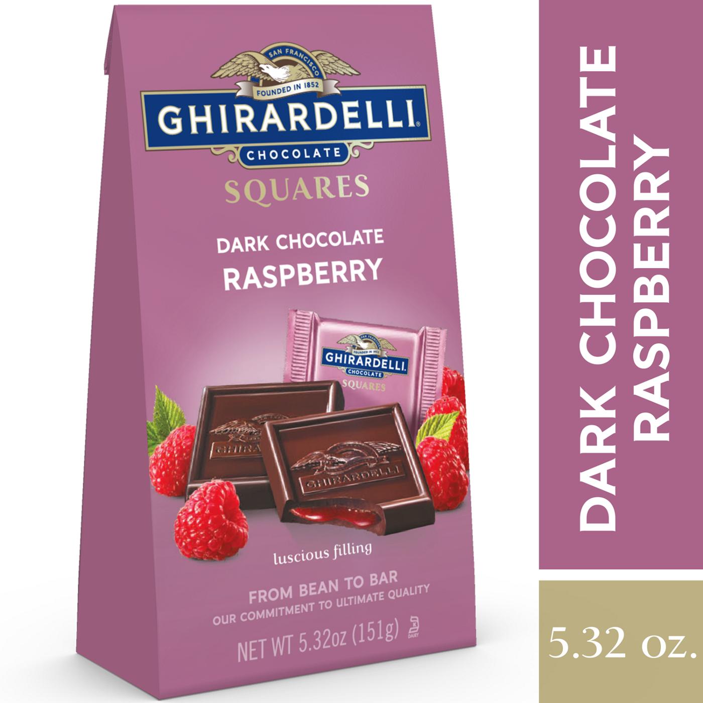 Ghirardelli Dark Chocolate Raspberry Squares; image 2 of 5