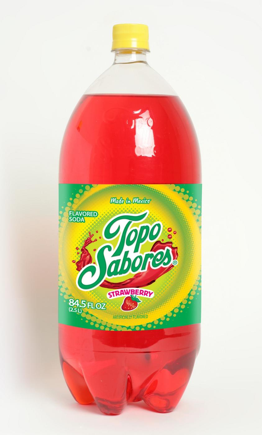 Topo Sabores Strawberry Flavored Soda; image 1 of 2