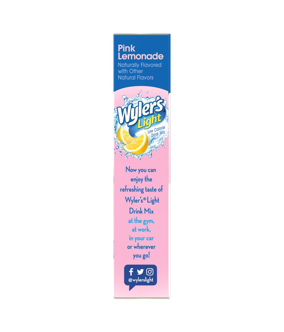 Wyler's Light Singles-To-Go Sugar Free Drink Mix – Pink Lemonade; image 2 of 4