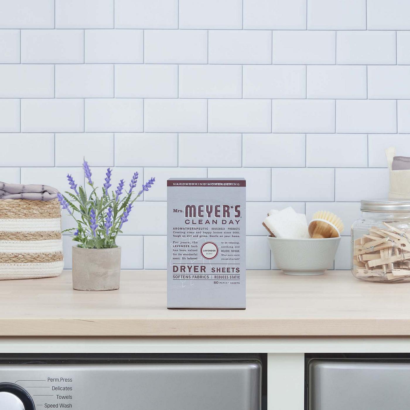 Mrs. Meyer's Clean Day Fabric Softener Dryer Sheets - Lavender; image 5 of 6