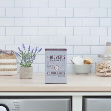 Mrs. Meyer's Clean Day Fabric Softener Dryer Sheets - Lavender, 80 ct