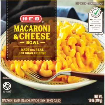 H-E-B Macaroni & Cheese Bowl Frozen Meal