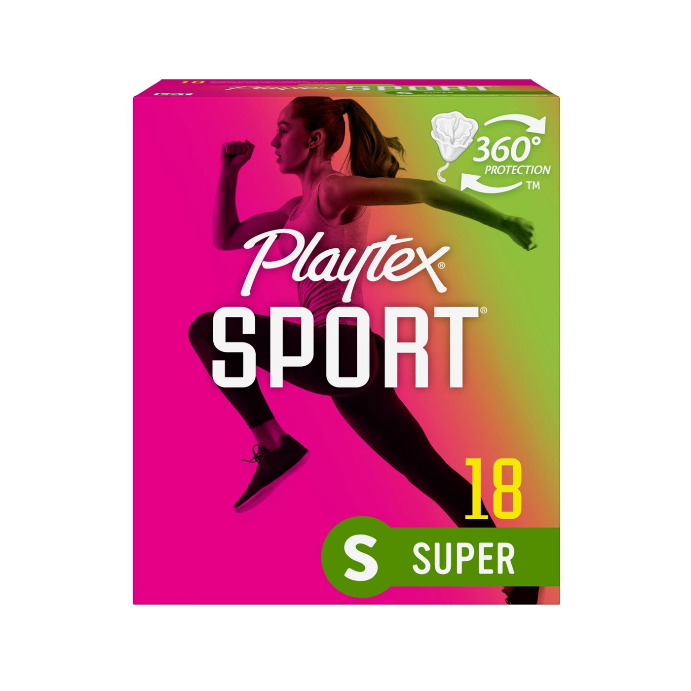 Playtex Sport Plastic Tampons - Super Absorbency; image 1 of 9