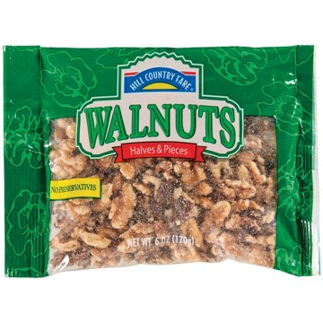 Hill Country Fare Walnut Halves & Pieces, 6 oz