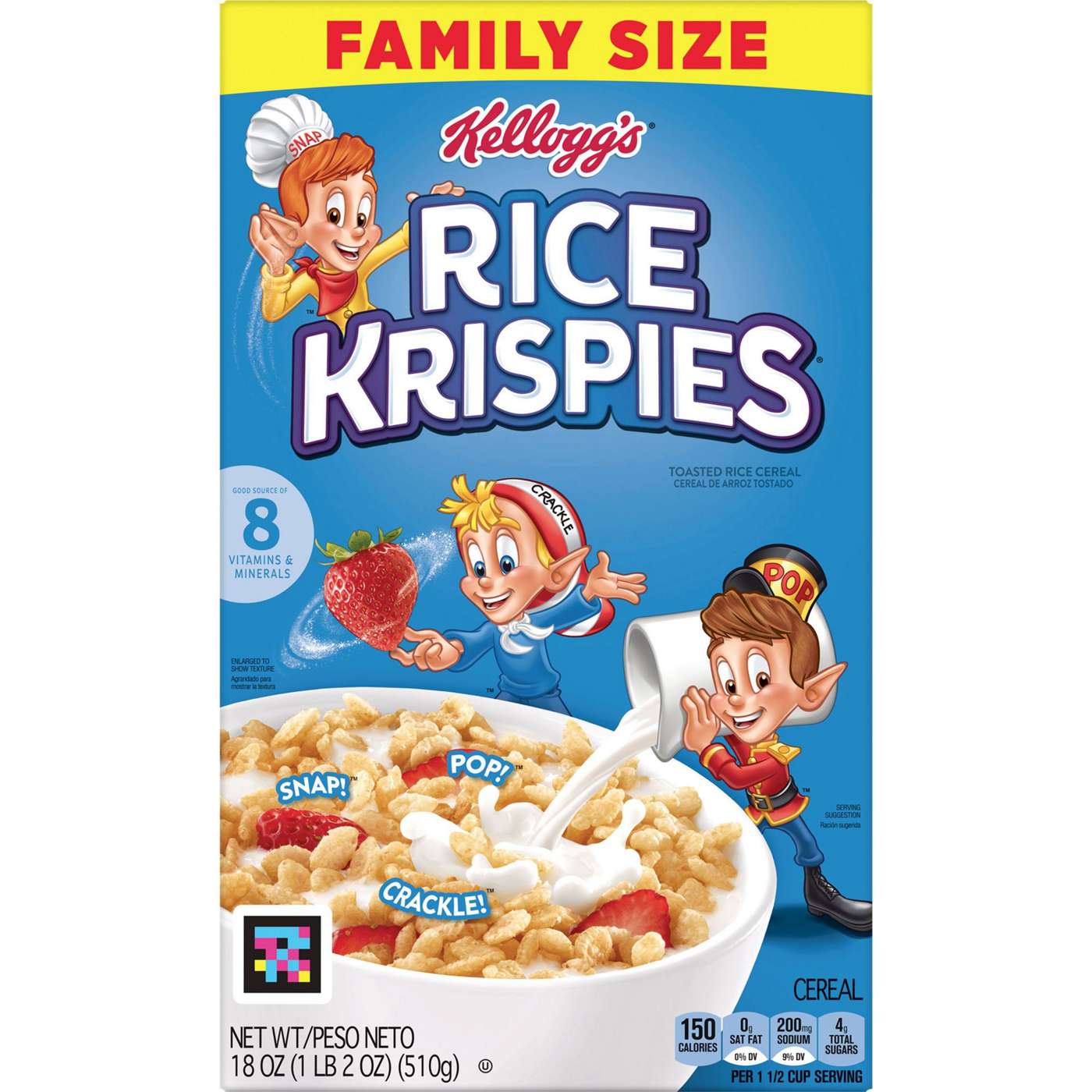 Kellogg's Rice Krispies Original Cold Breakfast Cereal; image 1 of 4