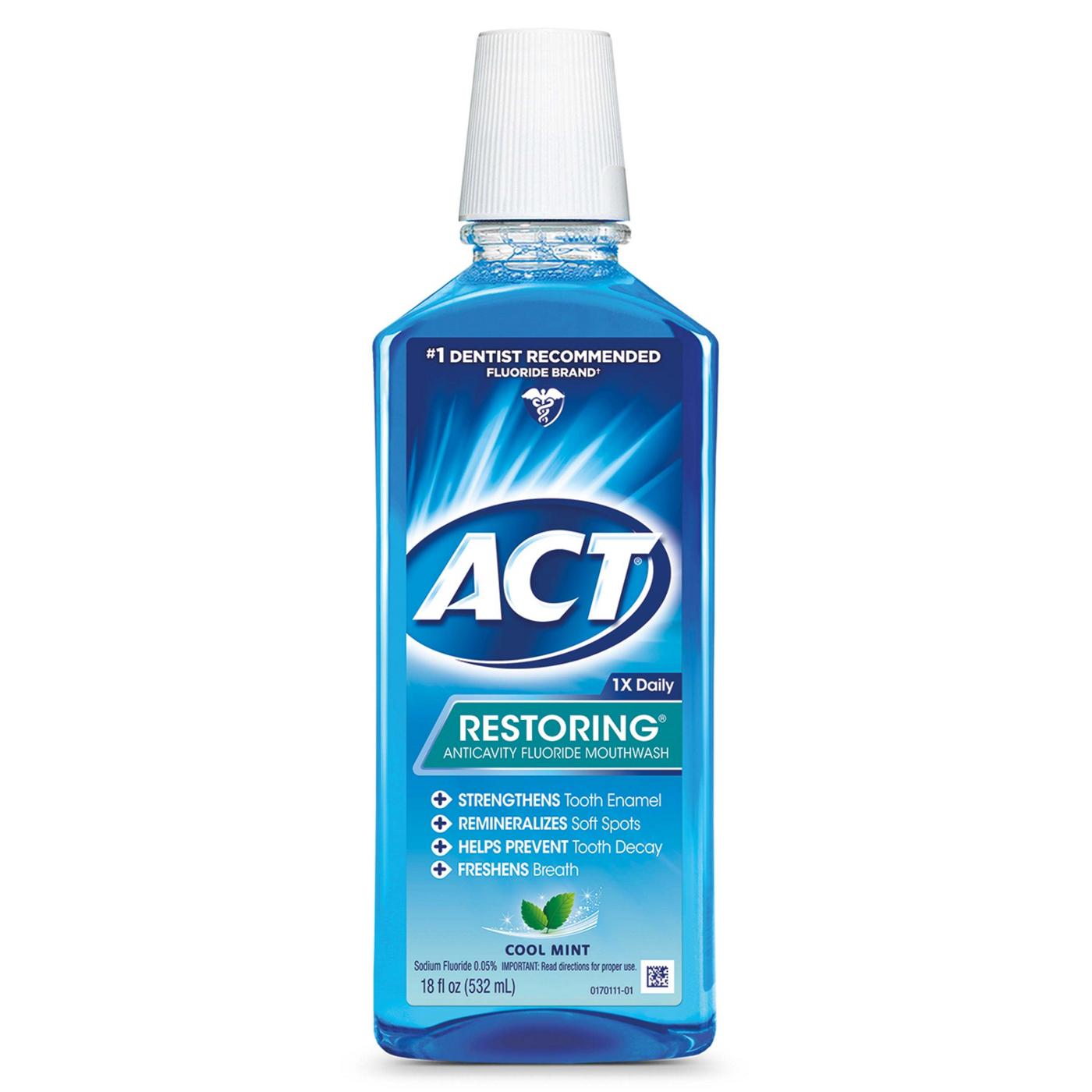 ACT Restoring Anticavity Fluoride Mouthwash - Cool Mint