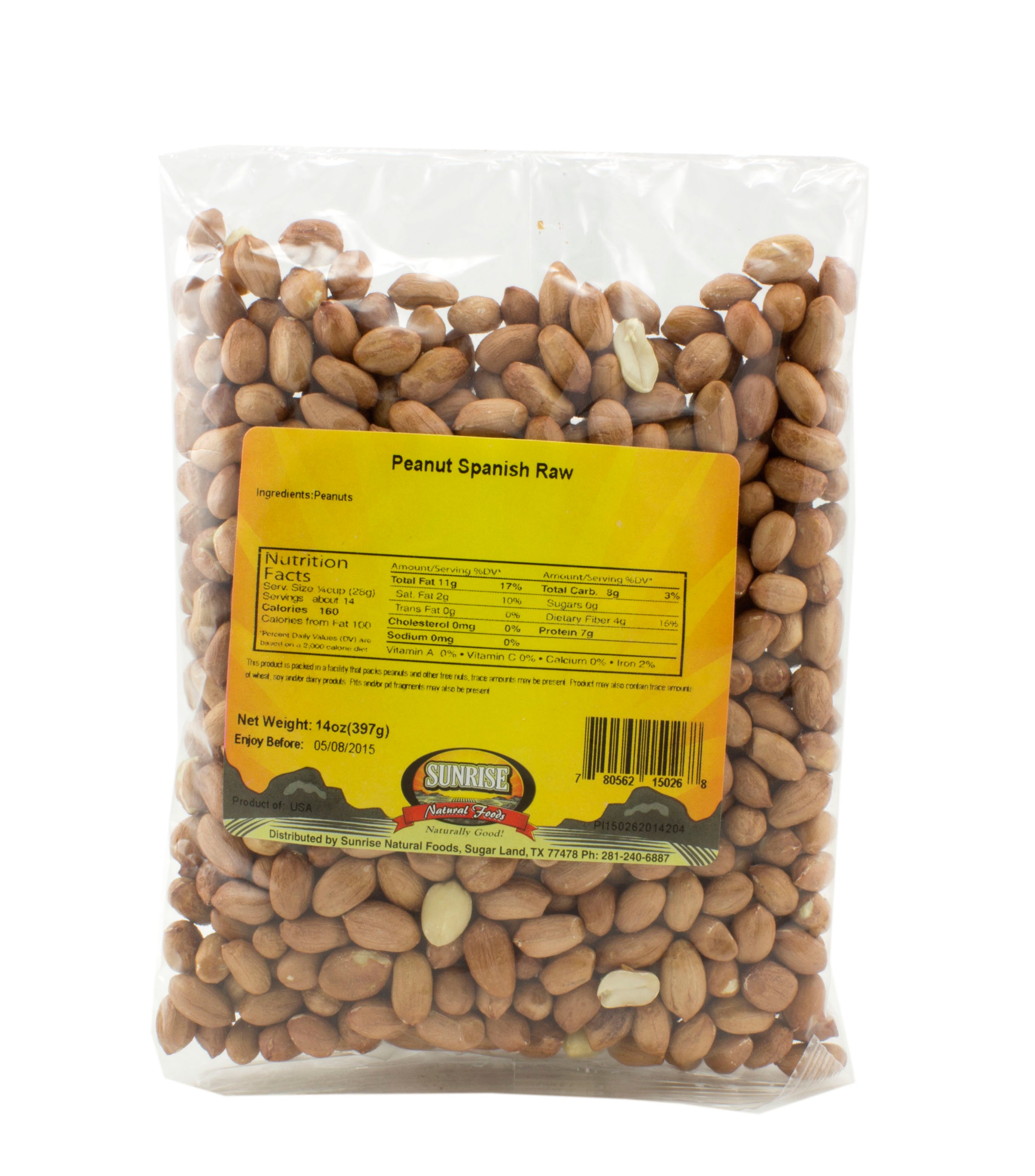 Sunrise Natural Foods Raw Spanish Peanuts Shop Nuts & seeds at HEB