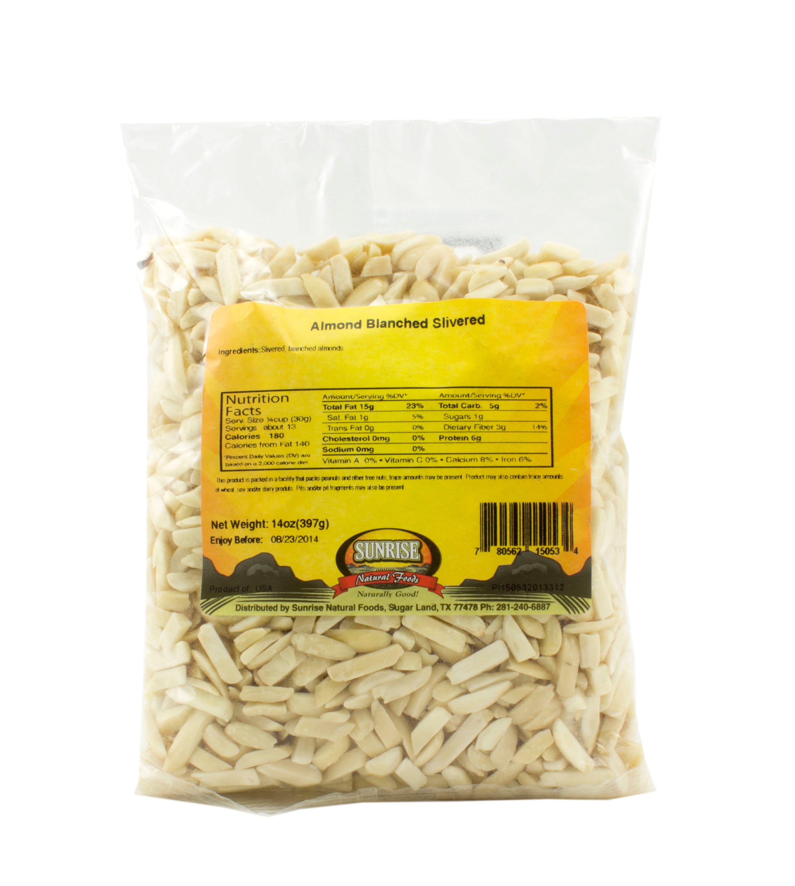 Sunrise Natural Foods Almonds Blanched Slivered Shop Nuts & Seeds at