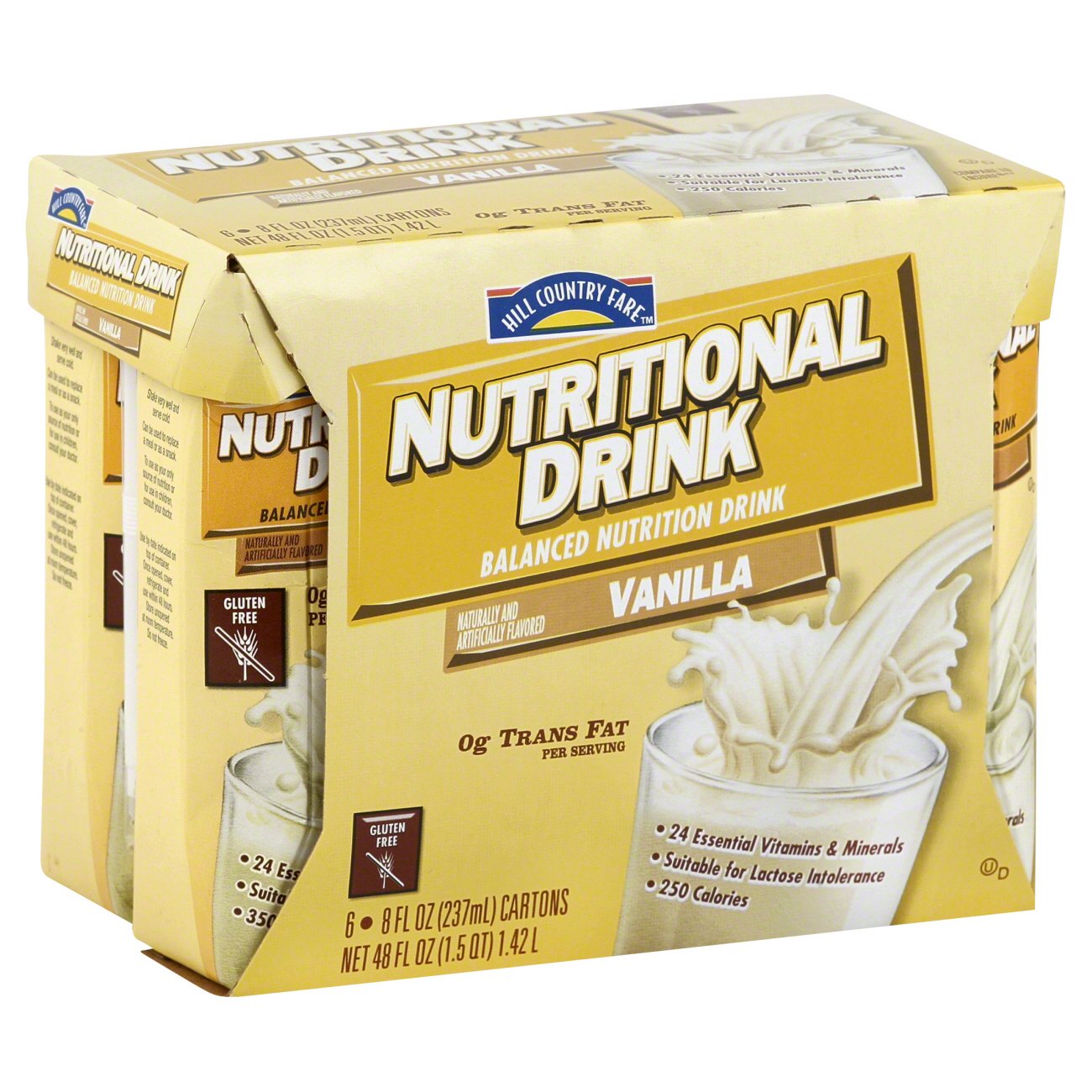 Hill Country Fare Adult Nutritional Shake Vanilla 6 PK Shop Diet & Fitness at HEB