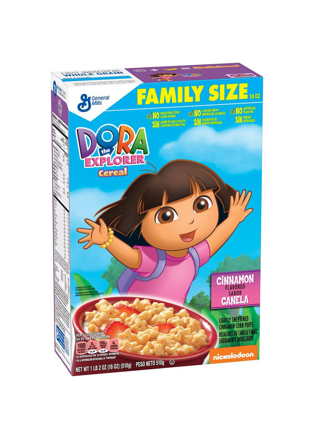 General Mills Dora The Explorer Cereal Family Size; image 1 of 2