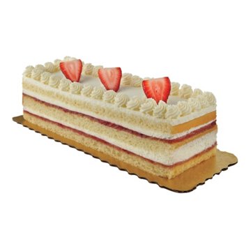 H-E-B Bakery Strawberry Shortcake Cake, 1/8 Bar