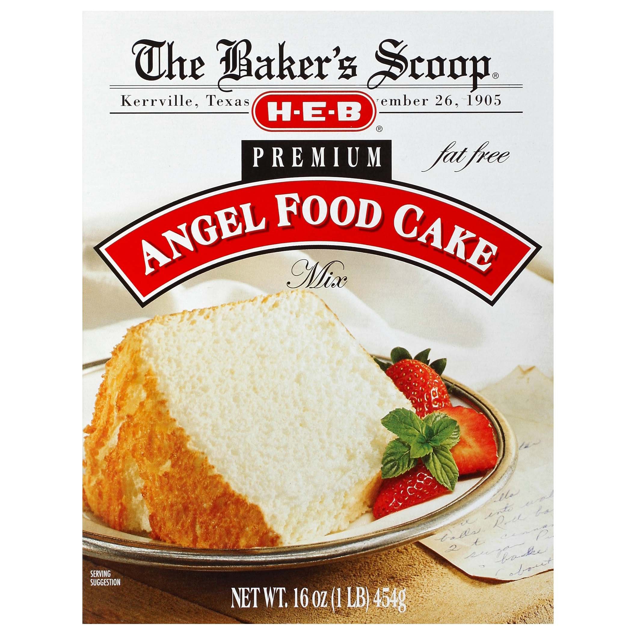 H E B Baker S Scoop Premium Angel Food Cake Mix Shop Baking Ingredients At H E B