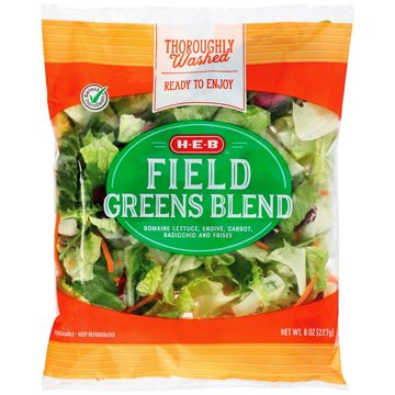 H-E-B Field Greens Garden Salad Blend, 8 oz