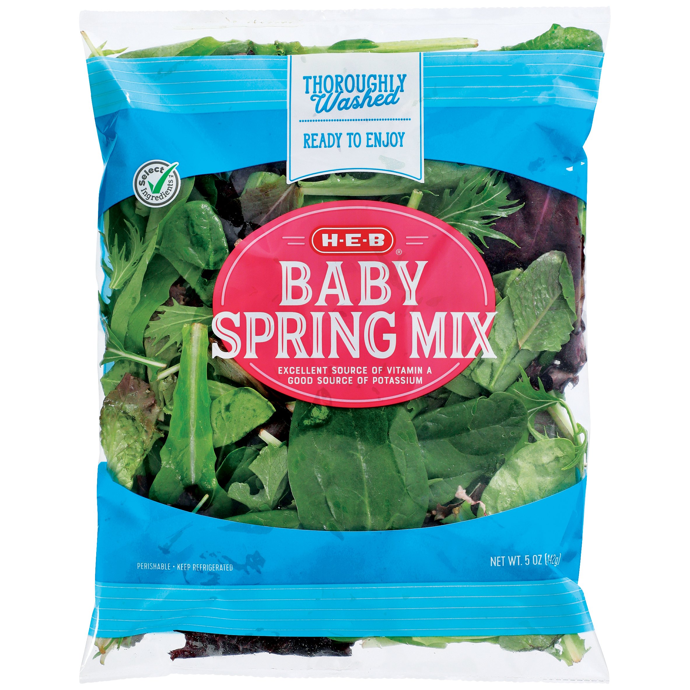 HEB Select Ingredients Baby Spring Mix - Shop Lettuce & Leafy Greens at ...