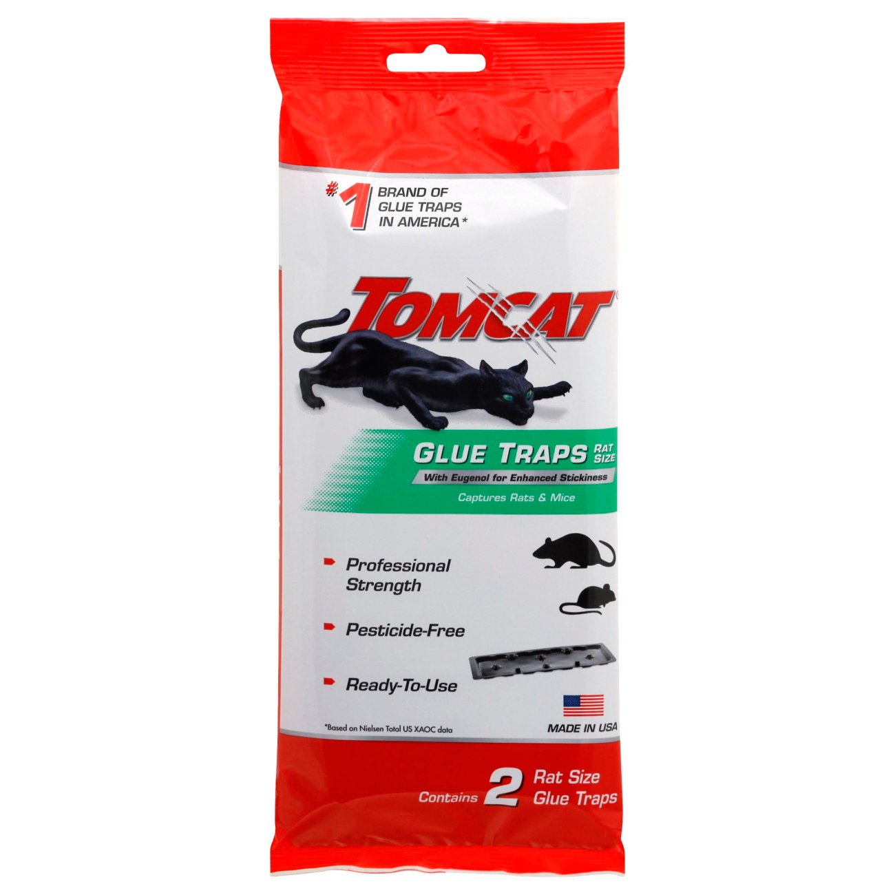 Tomcat Glue Traps, Mouse Size - 4 traps