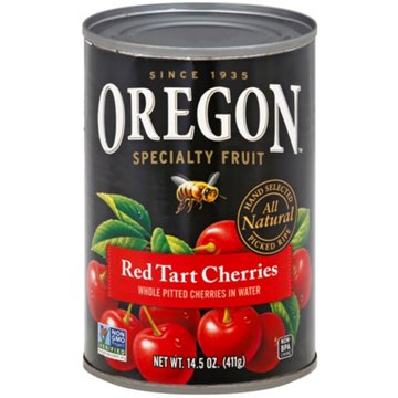 Oregon Specialty Fruit Pitted Red Tart Cherries in Water, 14.5 oz
