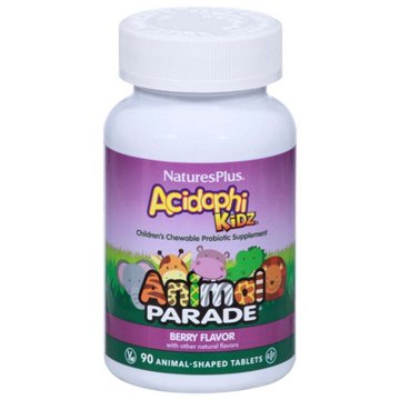 NaturesPlus Kids' Chewable Probiotic Supplement Tablets - Berry Flavor