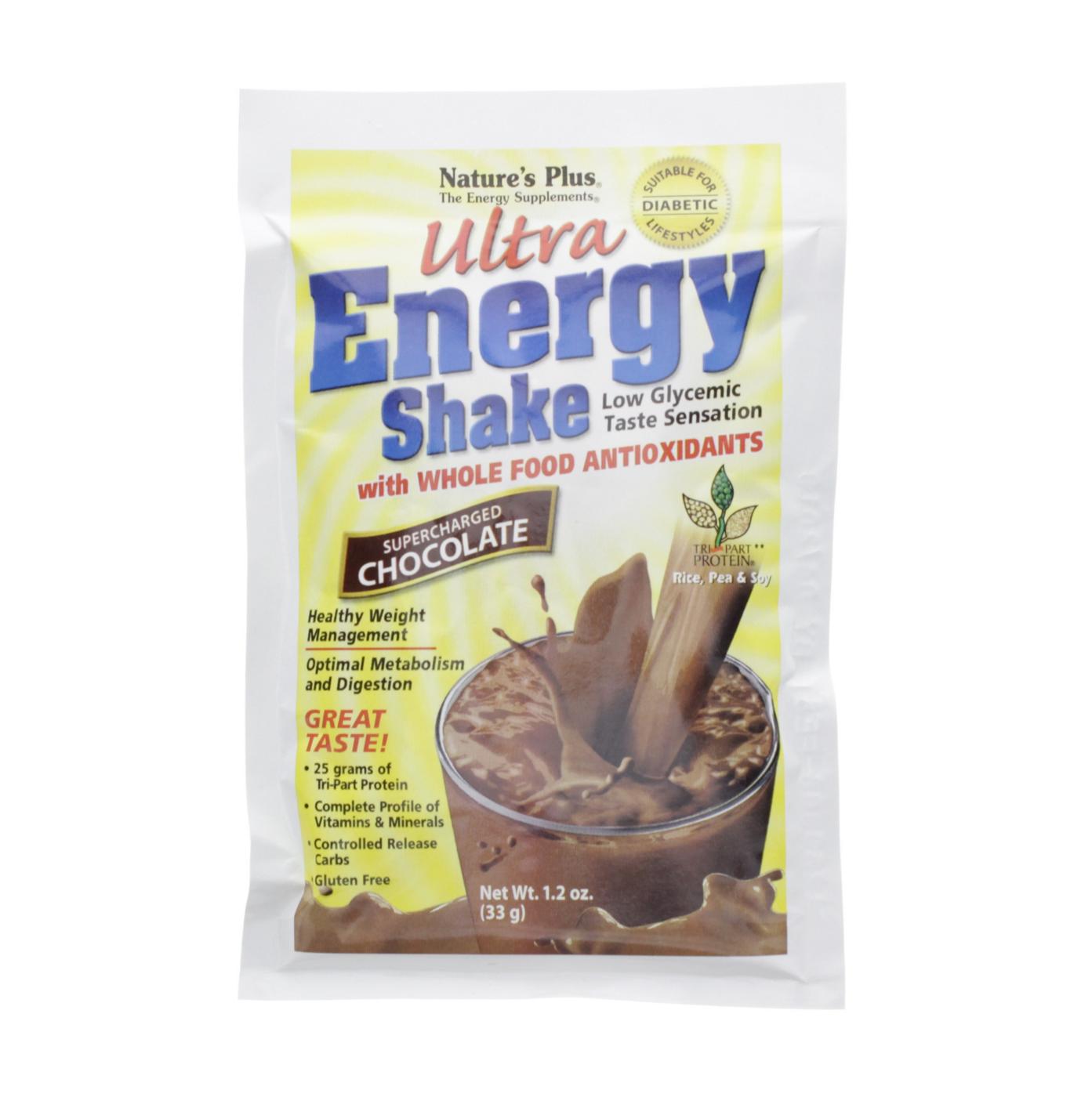 Nature's Plus Ultra Energy Shake, Supercharged Chocolate; image 1 of 2