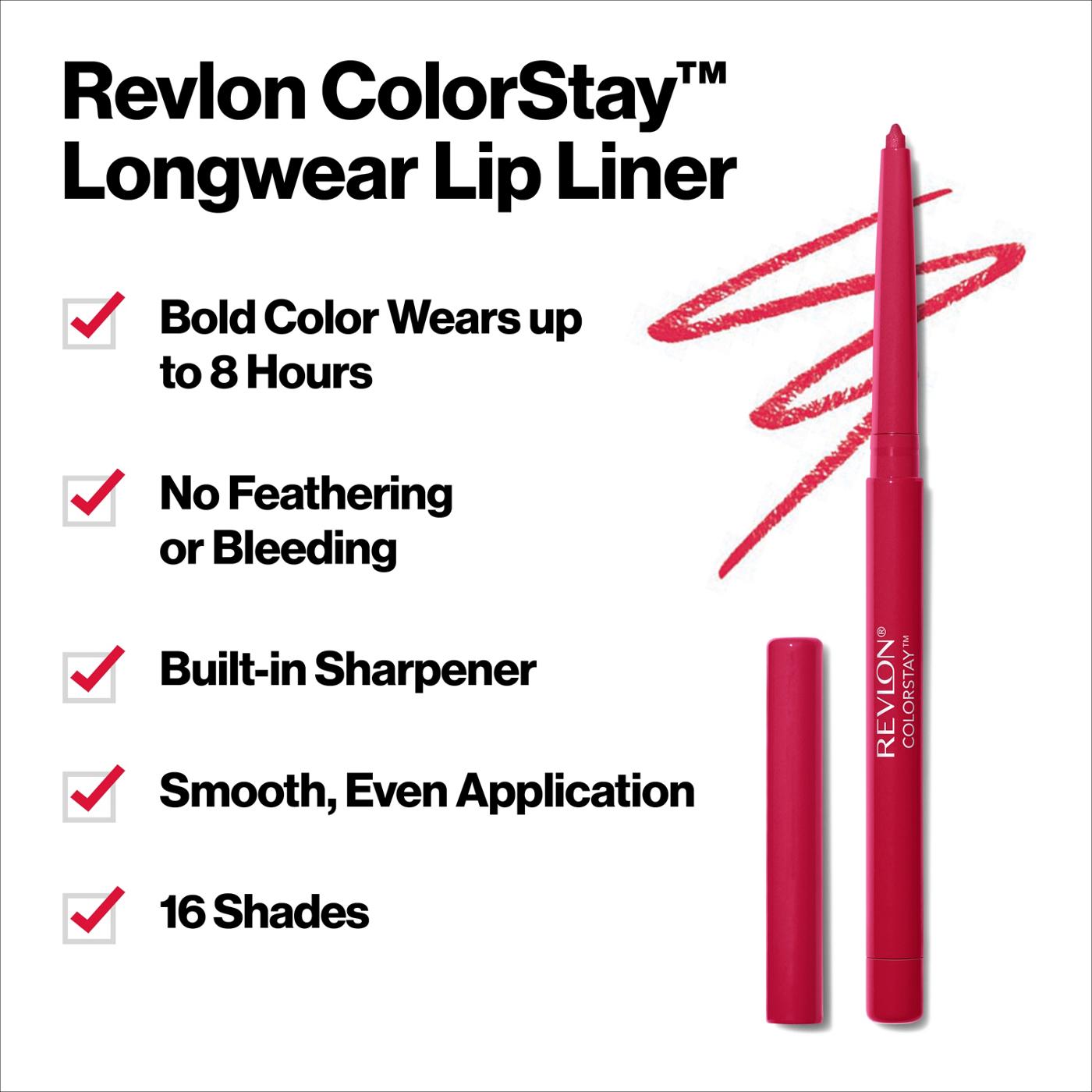 Revlon ColorStay Lipliner,   Wine; image 8 of 9