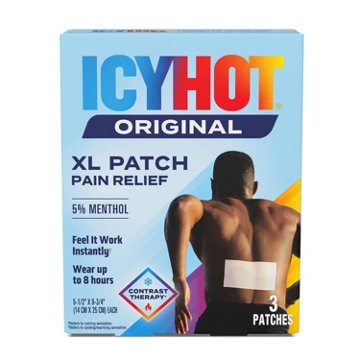 Icy Hot Original XL Back Patch, 3 ct