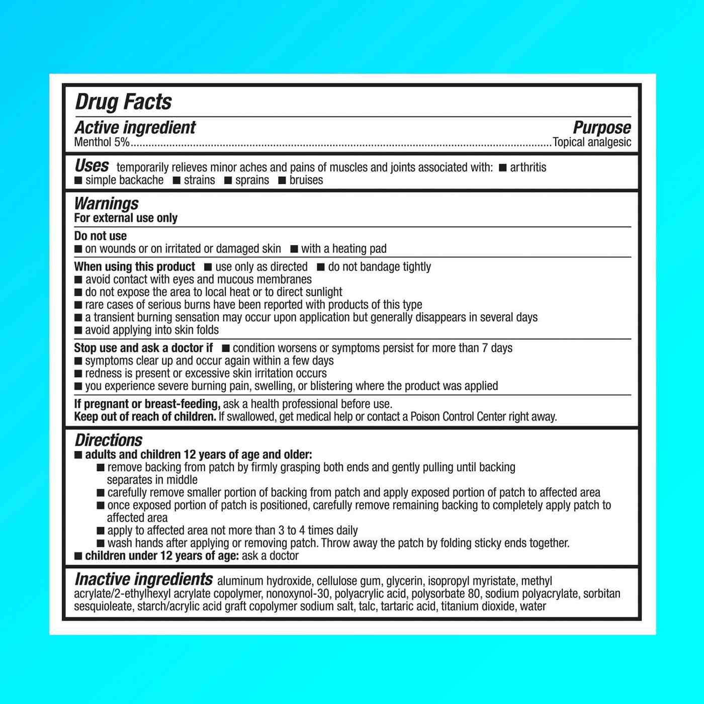 Icy Hot Original XL Back Patch; image 7 of 8