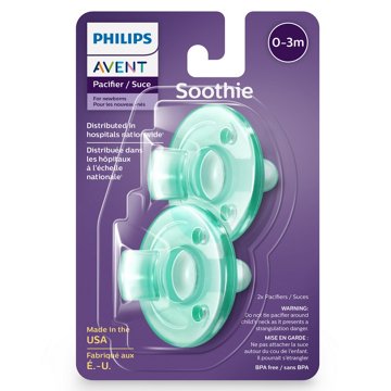 Avent Soothie Pacifiers (0-3 Months), 2 ct