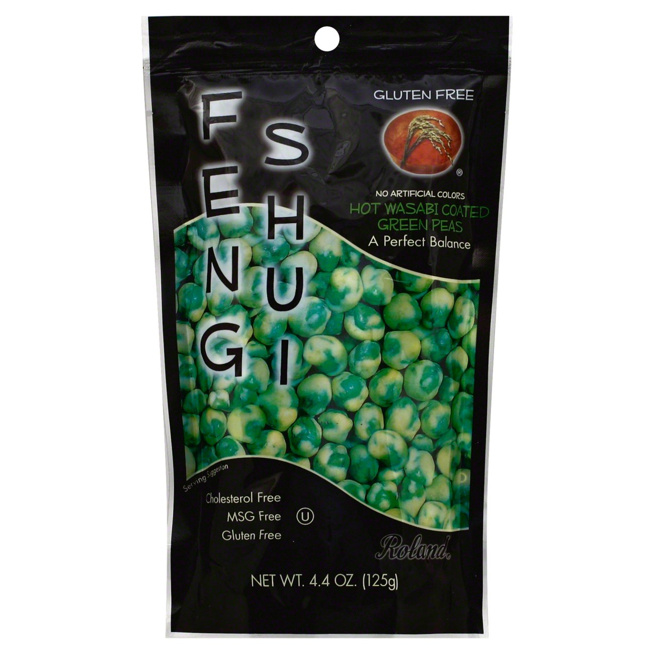 Roland Feng Shui Hot Wasabi Coated Green Peas Shop Chips at HEB