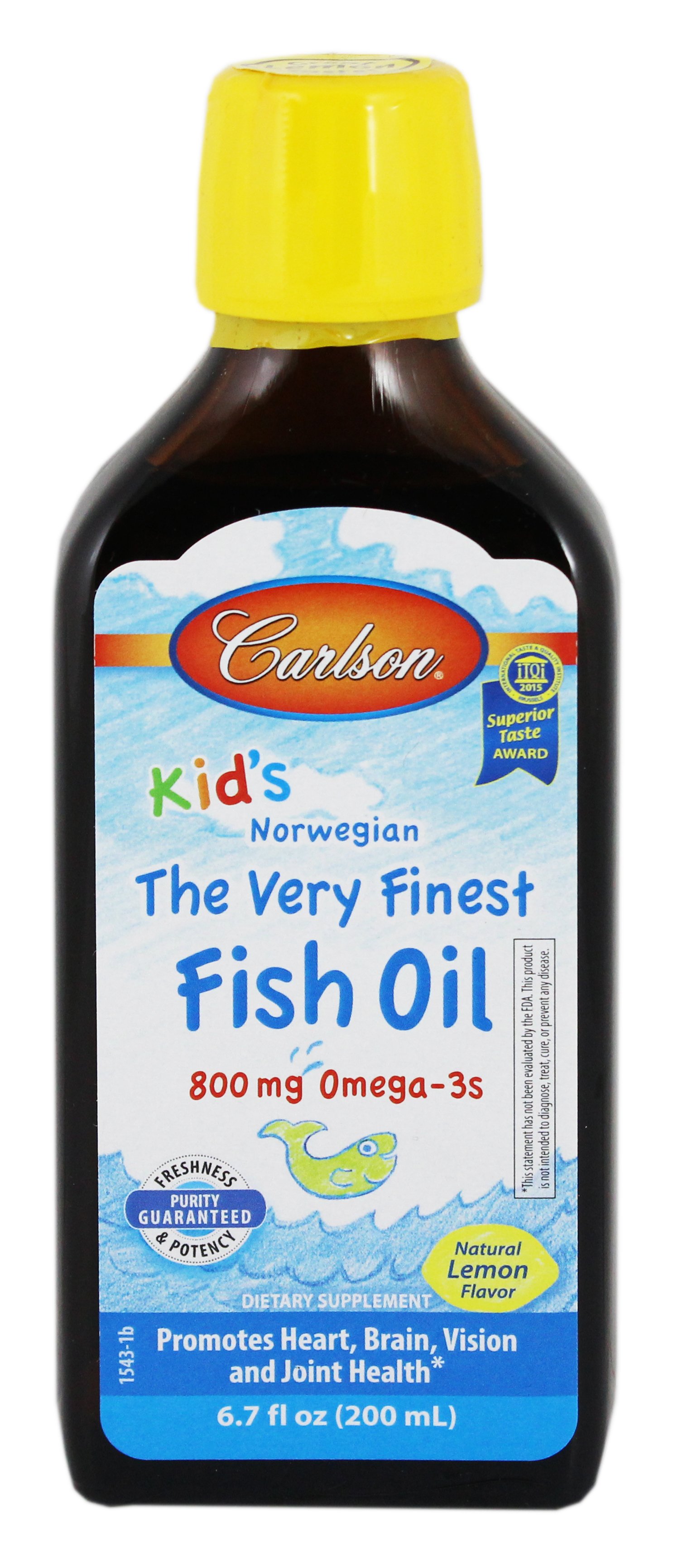 Carlson Very Finest Omega 3 Fish Oil Liquid Lemon For Kids - Shop