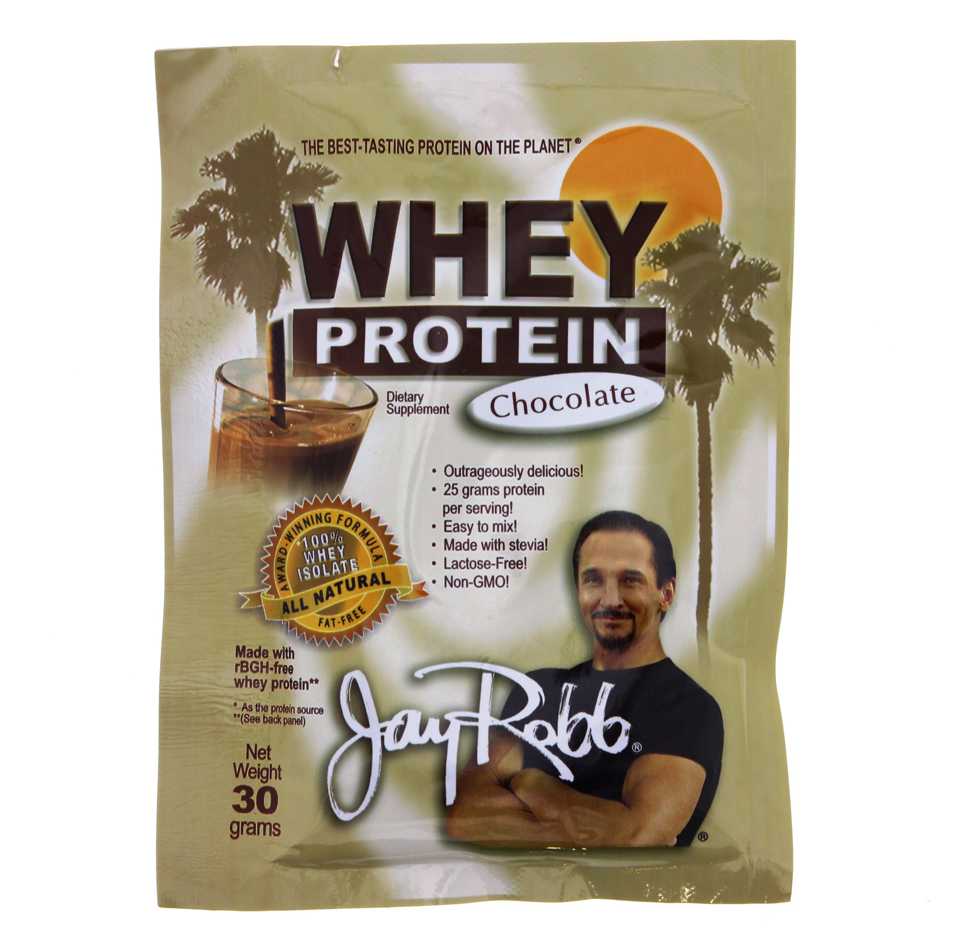 Jay Robb Chocolate Whey Protein Isolate Single Serving Packet Shop