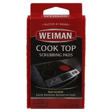 Weiman Cook Top Scrubbing Pads, 3 ct