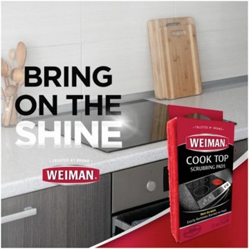 Weiman Cook Top Scrubbing Pads, 3 ct