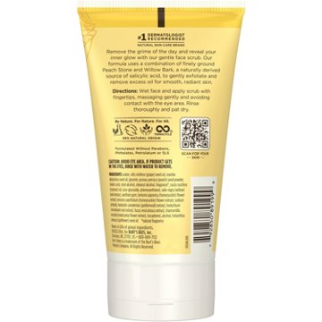 Burt's Bees Deep Cleansing Poor Scrub with Peach & Willow Bark