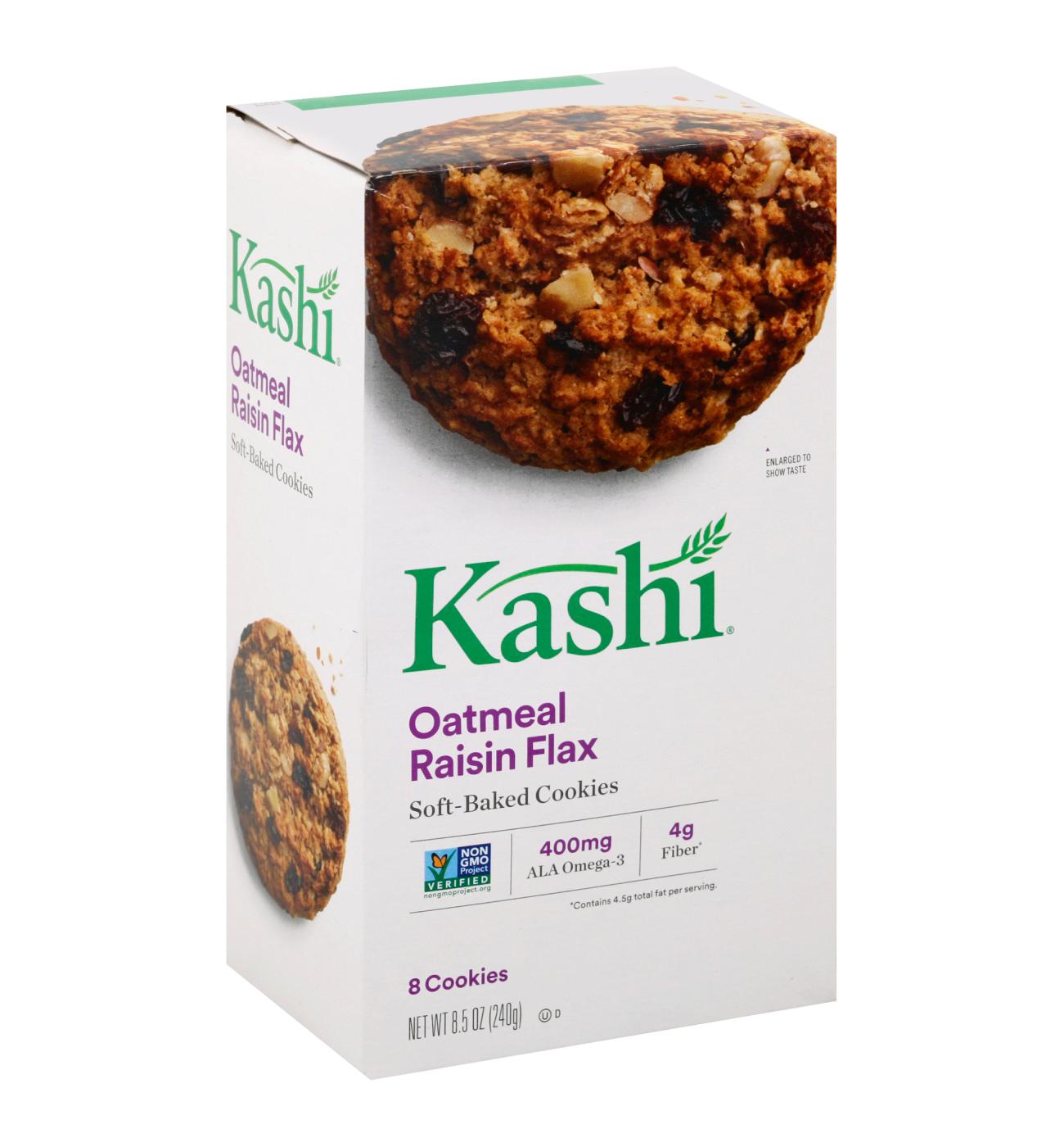 Kashi Soft-Baked Cookies Oatmeal Raisin Flax; image 1 of 2