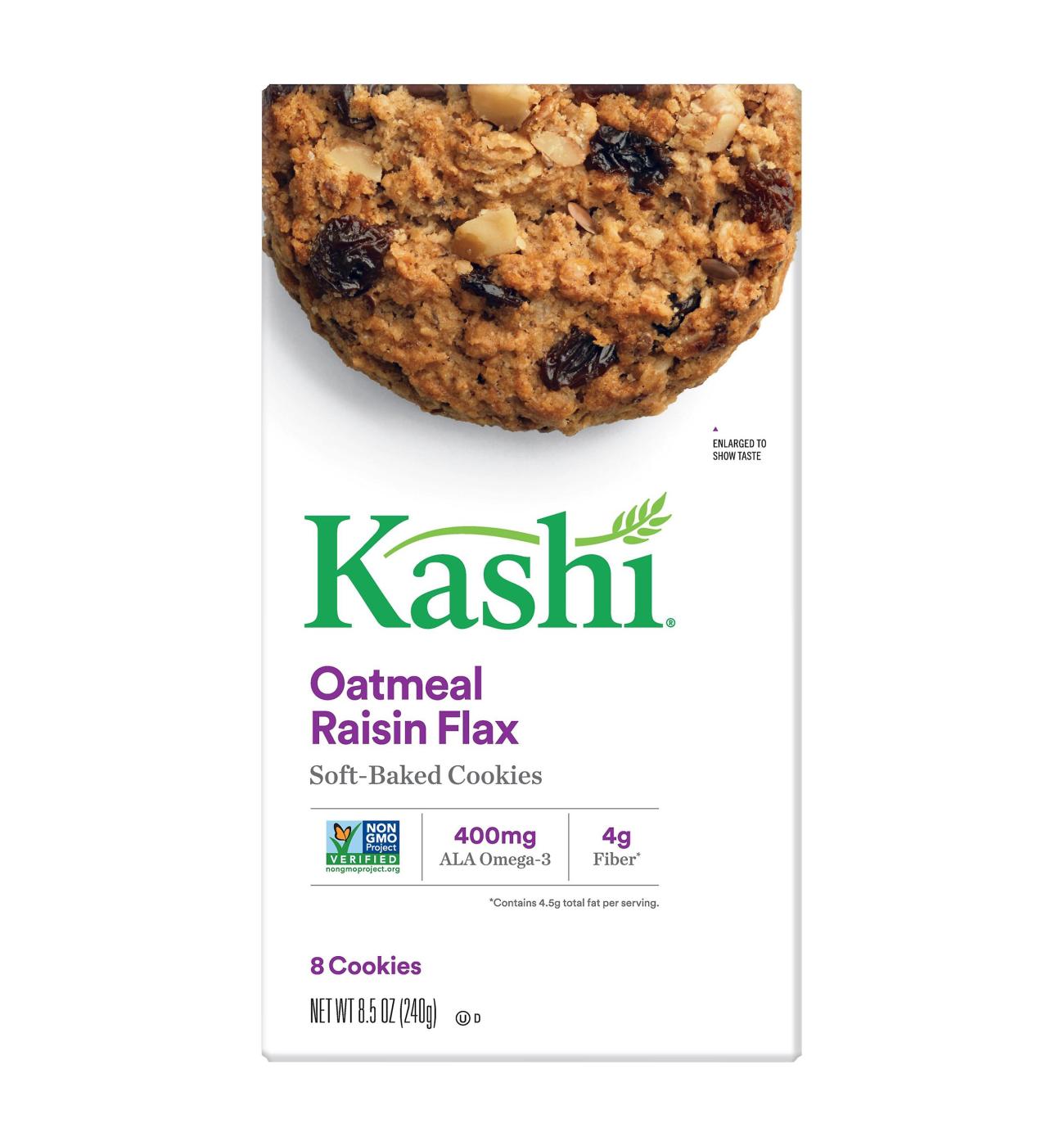 Kashi Soft-Baked Cookies Oatmeal Raisin Flax; image 2 of 2