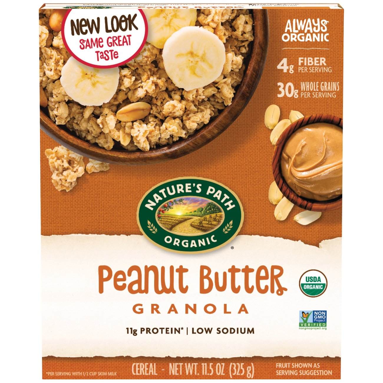 Nature S Path Organic Peanut Butter Granola Shop Granola Snack Bars At H E B