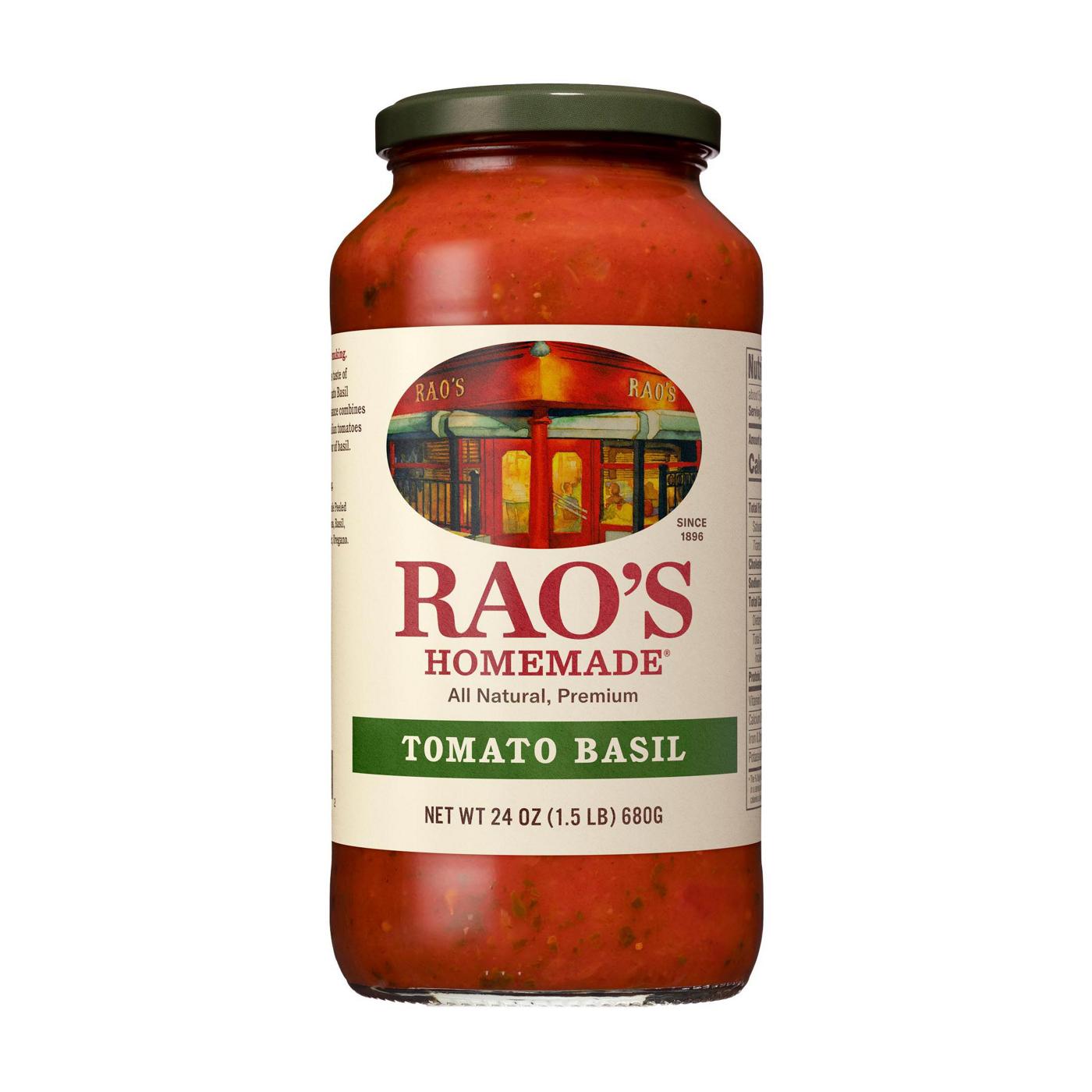 Rao's Homemade Tomato Basil Pasta Sauce; image 1 of 3