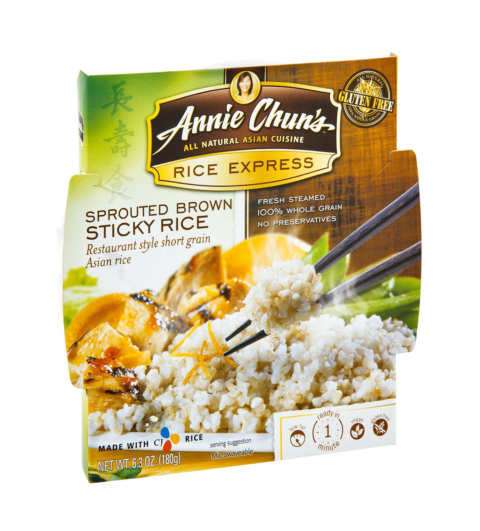 Annie Chun S Rice Express Sprouted Brown Sticky Rice Shop Pasta Rice At H E B