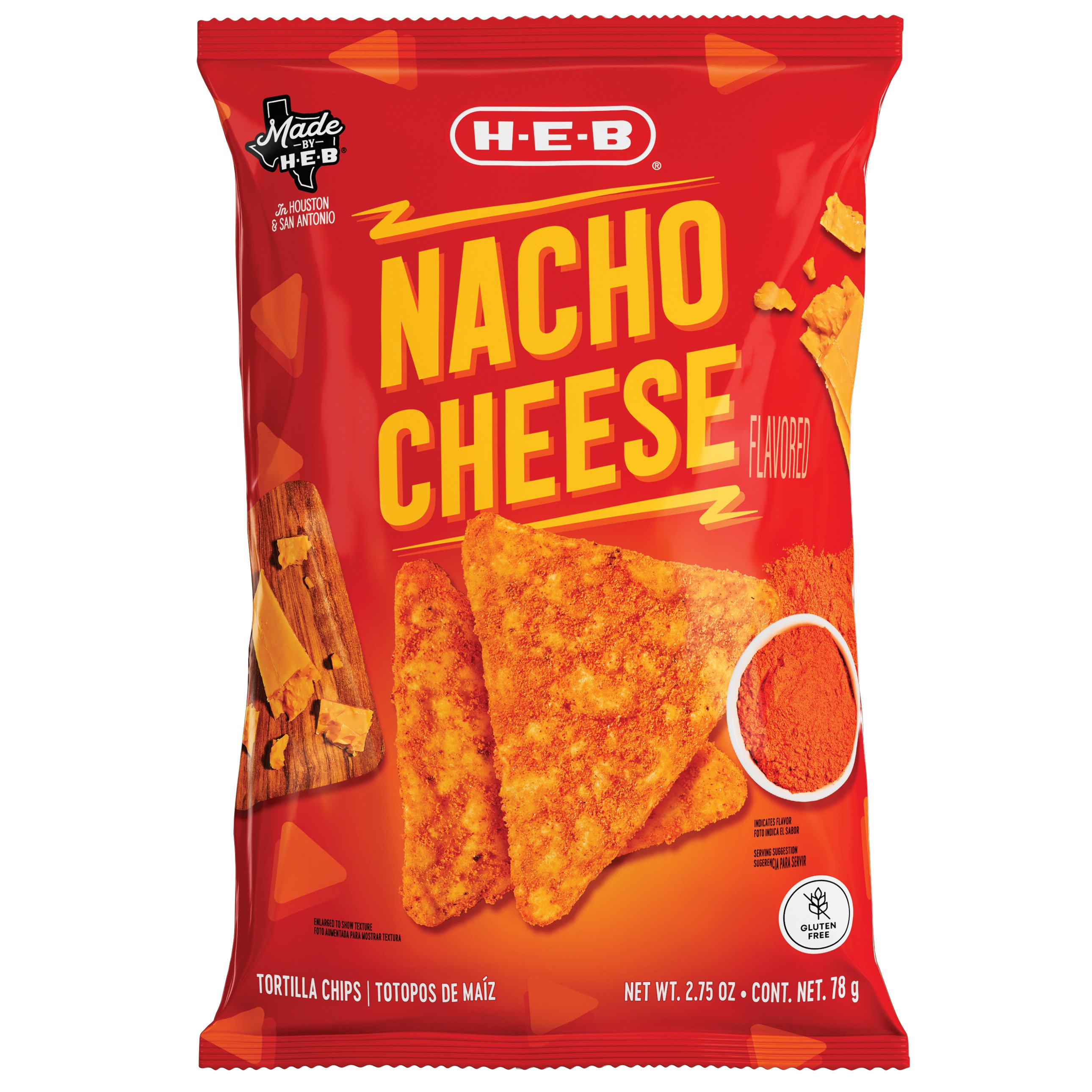 HEB Nacho Cheese Tortilla Chips Shop Chips at HEB