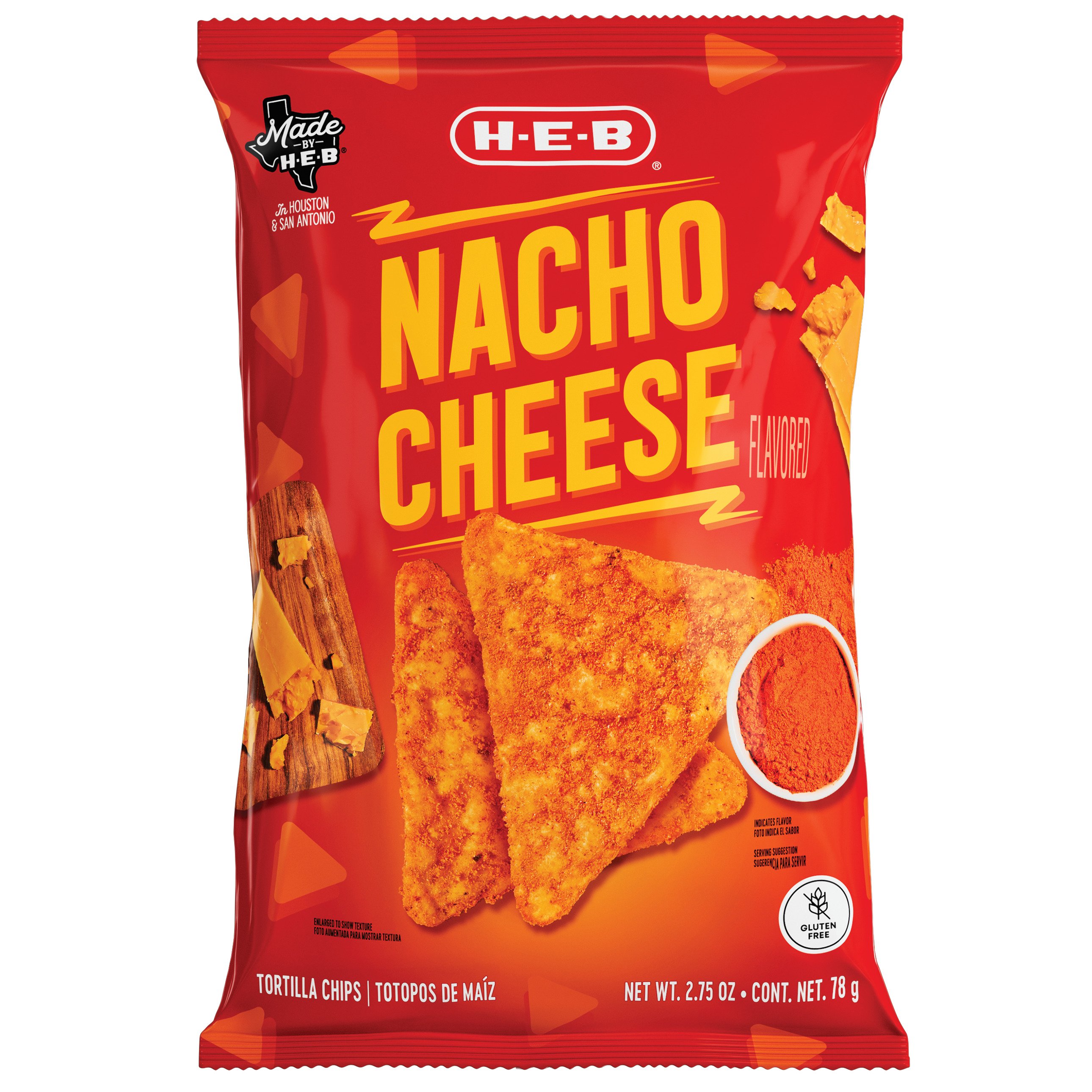 H-E-B Nacho Cheese Tortilla Chips - Shop Chips At H-E-B