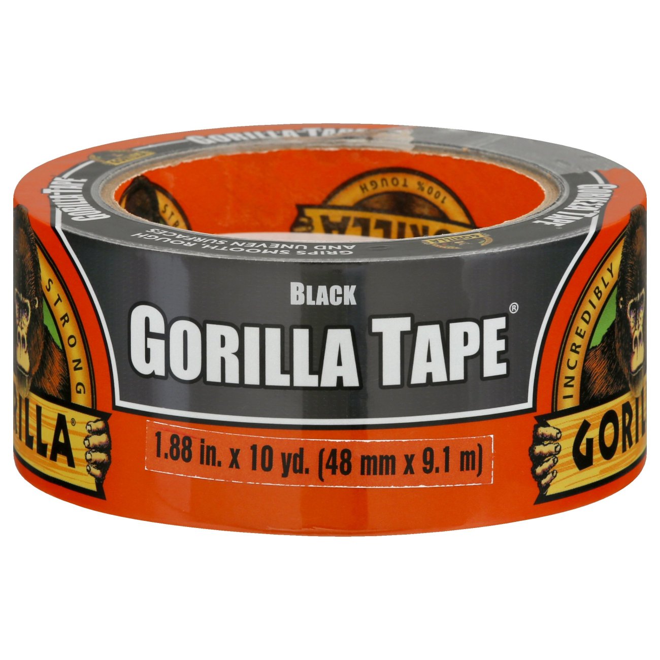3" x 30 yd. Gorilla ADHGGT330 Black Duct Tape 