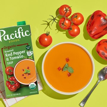 Pacific Foods Organic Roasted Red Pepper & Tomato Soup, 32 fl oz