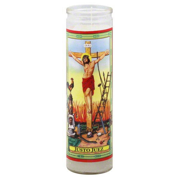 Reed Candle Justo Juez Religious Candle White Wax Shop Candles at HEB