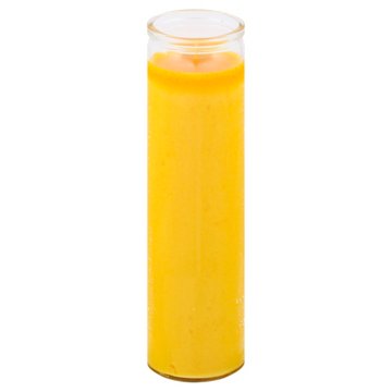 Brilux Clear Glass Candle - Yellow Wax, 8"