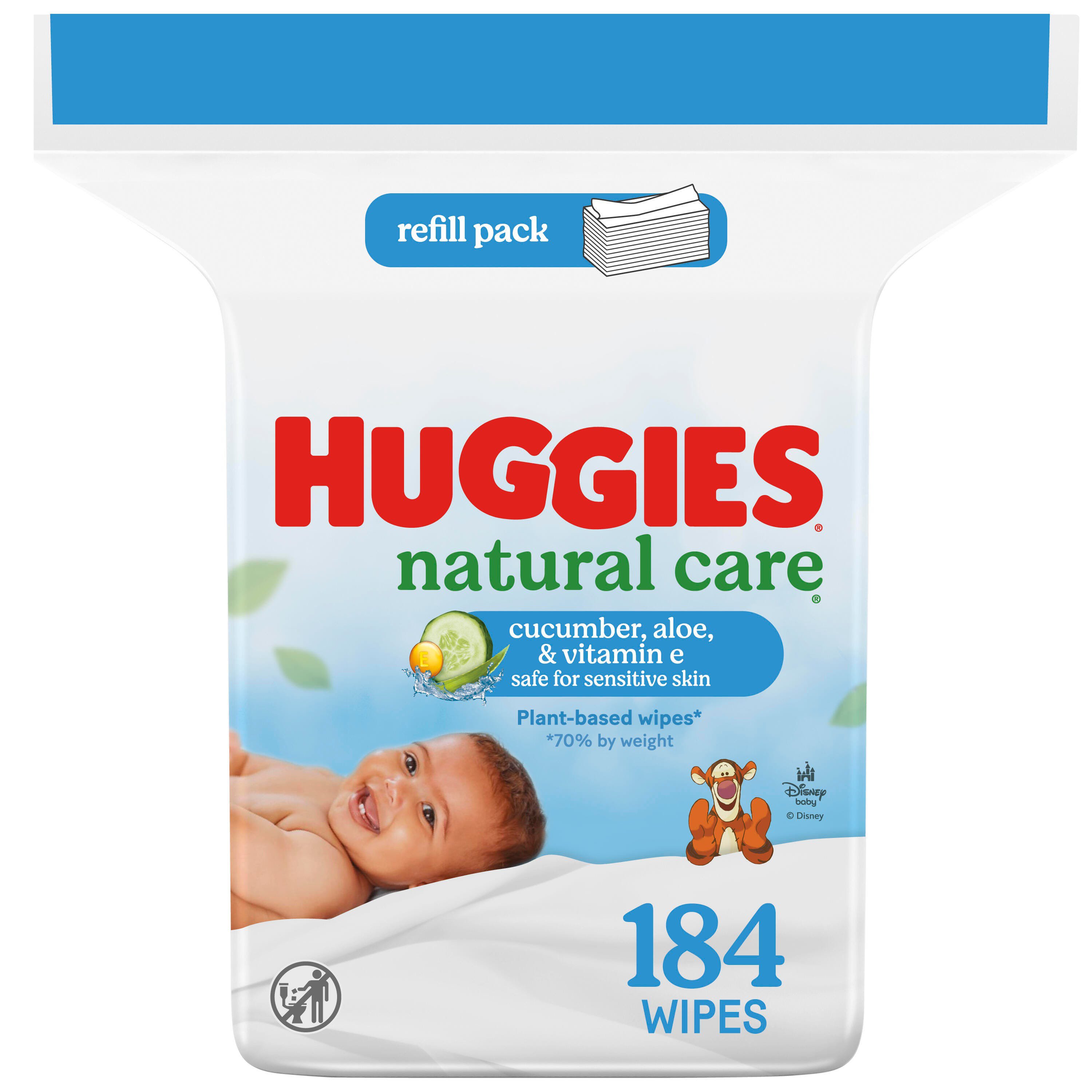 Huggies Natural Care Refreshing Baby Wipes Cucumber & Green Tea