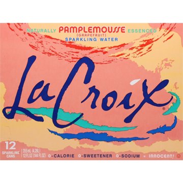LaCroix Pamplemousse Grapefruit Sparkling Water 12 pk Cans