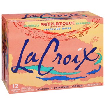 LaCroix Pamplemousse Grapefruit Sparkling Water 12 pk Cans