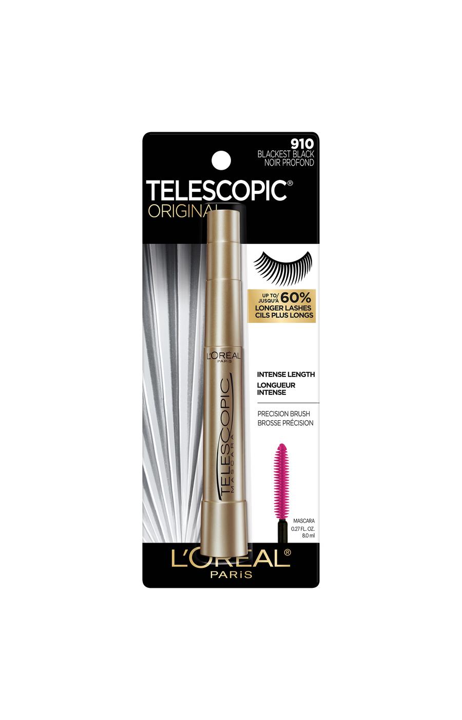 L'Oréal Paris Telescopic Original Washable Intense Lengthening Mascara - Blackest Black; image 1 of 9