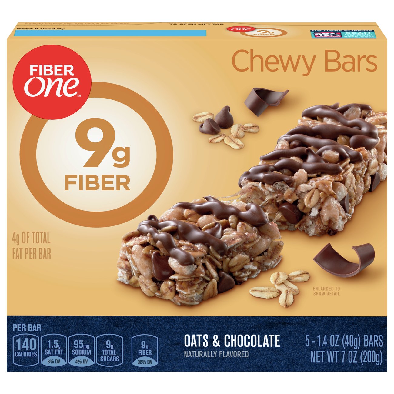 Fiber One Oats & Chocolate Chewy Bars Shop Granola & snack bars at HEB