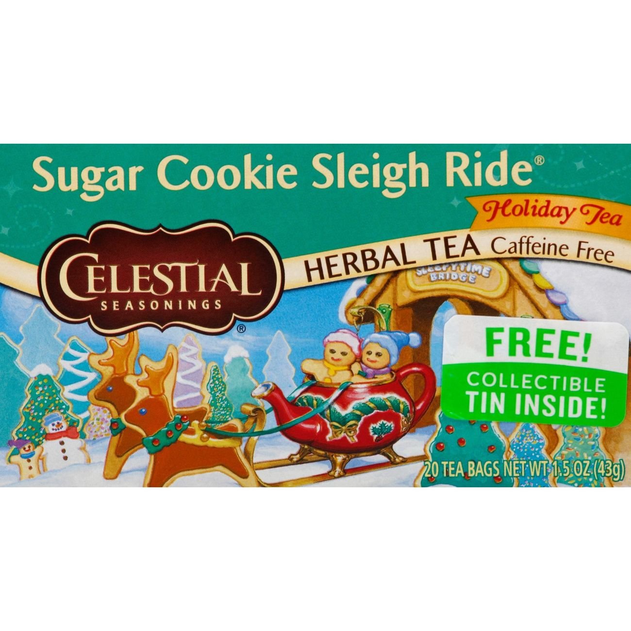 Celestial Seasonings Herbal Tea Sugar Cookie Sleigh Ride Shop Tea